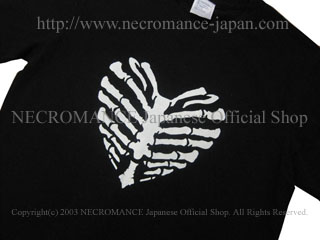ネクロマンス NECROMANCE【ハートリブスケルトン Tシャツ Heart