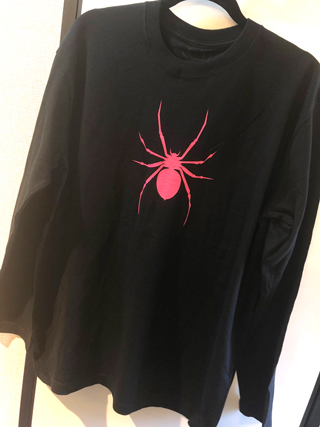 ネクロマンス NECROMANCE】 スパイダー ロングTシャツ＜ピンク/Pink