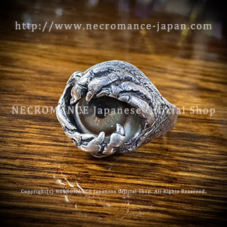 ネクロマンス NECROMANCE【シルバードラゴンクロー義眼リング Silver 