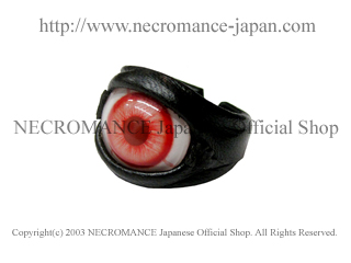 ネクロマンス NECROMANCE【レザー義眼リング Leather Eye Ring 