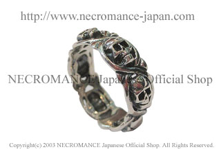 ネクロマンス NECROMANCE【シルバースカル&クロスバンドリング Silver  