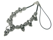 【ネクロマンス NECROMANCE】 NEWスカルネックレスストラップ New Skull Necklace charm strap 骸骨