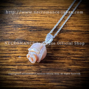 【ネクロマンス NECROMANCE】 ローズ パール ネックレス ＜ピンク/Pink/桃色＞ Rose pearl Necklace 真珠 淡水パール 薔薇