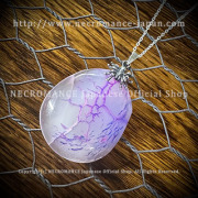 【One of kind 一点だけの商品】【ネクロマンス NECROMANCE】 シルバードロップスパイダーネックレス Silver Drop Spider Necklace ＜#002＞ 蜘蛛  蜘蛛の巣