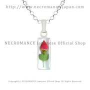 【お取り寄せ受付中】【ネクロマンス NECROMANCE】 ミニローズスモールシリンダーネックレス Mini Rose Small Cylinder Necklace ＜ホワイト/White/白＞ 薔薇