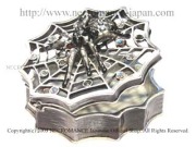 【ネクロマンス NECROMANCE】 スパイダーウェブボックス Spider Web Box ＜ブラック/Black/黒＞ 蜘蛛 ケース