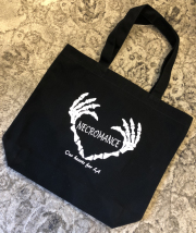 【チャリティー企画商品】【ネクロマンス NECROMANCE】ハートボーンハンド トートバック Heart Bone hand Tote Bag 骸骨
