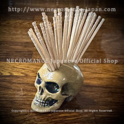 【ネクロマンス NECROMANCE】スカルピックスタンド ＜アンティーク/Antique finish＞ Skull pick stand 骸骨 モヒカン 爪楊枝たて