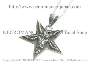 【ネクロマンス NECROMANCE】 シルバーバフォメットネックレス Silver Baphomet Necklace 悪魔 山羊