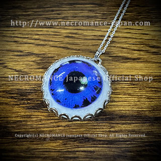 【ネクロマンス NECROMANCE】 義眼ネックレス Eye Necklace ＜ブルー/Blue/青＞ 目玉