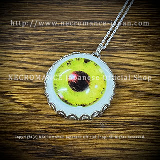 【ネクロマンス NECROMANCE】 義眼ネックレス Eye Necklace ＜イエロー/Yellow/黄＞ 目玉