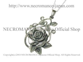 【ネクロマンス NECROMANCE】 シルバーローズヴァインネックレス Silver Rose Vine Necklace 薔薇 蔓