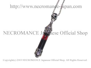 【ネクロマンス NECROMANCE】 ヴァイアルブラッドヴァンパイアネックレス Vial Blood Vampire Necklace ＜スカル/Skull/骸骨＞ 吸血鬼