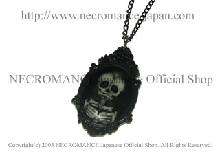 【ネクロマンス NECROMANCE】 スケルトン カメオネックレス Skeleton Cameo Necklace 骸骨 スカル