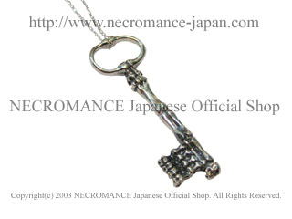 【ネクロマンス NECROMANCE】 スカル＆ボーンスケルトンキーネックレス Skull And Bone Skeleton key Forming Necklace 骸骨 鍵
