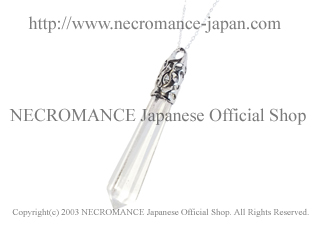【ネクロマンス NECROMANCE】 クリスタル ドロップティアーネックレス Crystal Drop Tear Necklace 涙 水晶