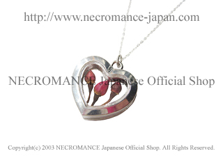 【ネクロマンス NECROMANCE】【数量限定】リアルローズインネックレス ＜ハート/Heart＞ 薔薇