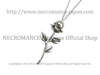 【ネクロマンス NECROMANCE】 シルバーローズネックレス Silver Rose Necklace 薔薇 一目惚れ シルバー
