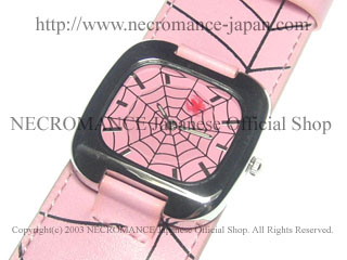 【ネクロマンス NECROMANCE】 ピンクスパイダー腕時計 Pink Spider Wrist Watch 桃色 蜘蛛
