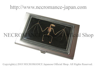 【ネクロマンス NECROMANCE】 バットスケルトンカードケース Bat Skeleton Card Case 蝙蝠 コウモリ 骸骨