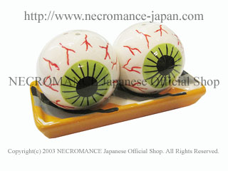【ネクロマンス NECROMANCE】【数量限定】 アイボールソルト&ペッパーシェイカー Eye Ball Salt & Pepper Shaker 目玉 義眼