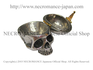 【ネクロマンス NECROMANCE】 タイニースカル ピルボックス Tiny Skull Pill Box 骸骨 頭蓋骨 薬 ケース