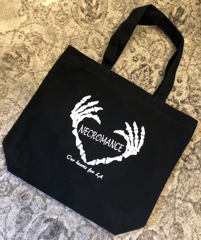 【チャリティー企画商品】【ネクロマンス NECROMANCE】ハートボーンハンド トートバック Heart Bone hand Tote Bag 骸骨