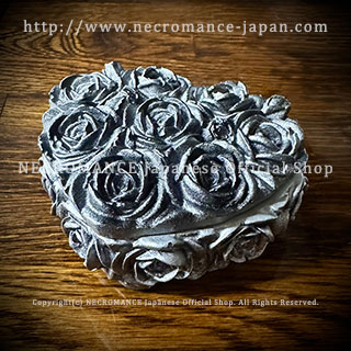 【ネクロマンス NECROMANCE】 デザートローズハートボックス ＜デザートローズ/Desert Rose/砂漠の薔薇＞ Desert Rose Heart Box 砂漠の薔薇 バラ 薔薇 小物入れ