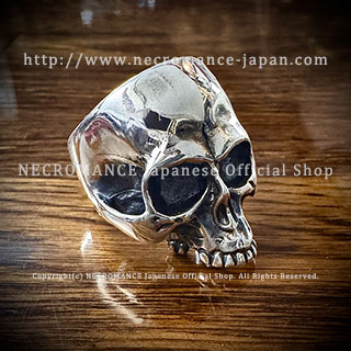 【ネクロマンス NECROMANCE】 リアルシルバースカルリング Real Silver Skull Ring 骸骨 指輪