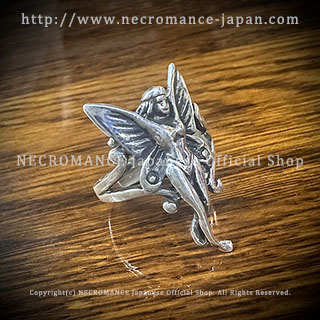 【ネクロマンス NECROMANCE】 シルバーフェアリーリング Silver Fairy Ring 妖精 天使 指輪