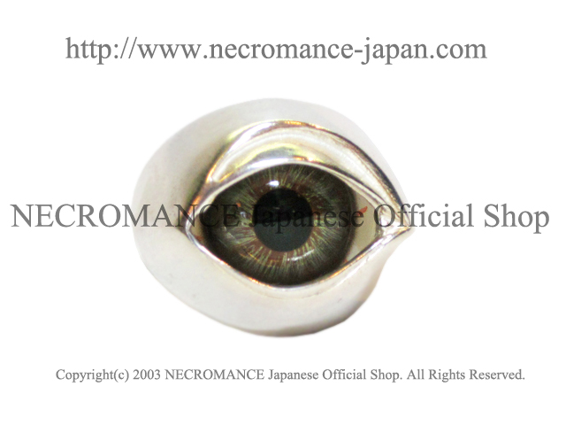 【ネクロマンス NECROMANCE】 NEW義眼リング New Eye Ring ＜ヘーゼル/Hazel/茶色＞ 目玉