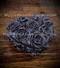 【ネクロマンス NECROMANCE】 ブラック ローズハートボックス Black Rose Heart Box 薔薇 バラ 小物入れ