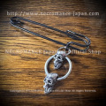 【ネクロマンス NECROMANCE】 スカルネックレス ピンブローチ ＜スクリーミングスカル＞ Skull Necklace Pin Brooch 骸骨
