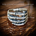 【チャリティ企画商品】【ネクロマンス NECROMANCE】 ラージボーンハンドリング Large Bone Hang Ring 骸骨 Skeleton スケルトン シルバー 指輪