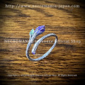 【ネクロマンス NECROMANCE】 シルバーローズリング ＜パープル/Purple/紫＞ Silver Blue Rose Ring 紫薔薇 指輪