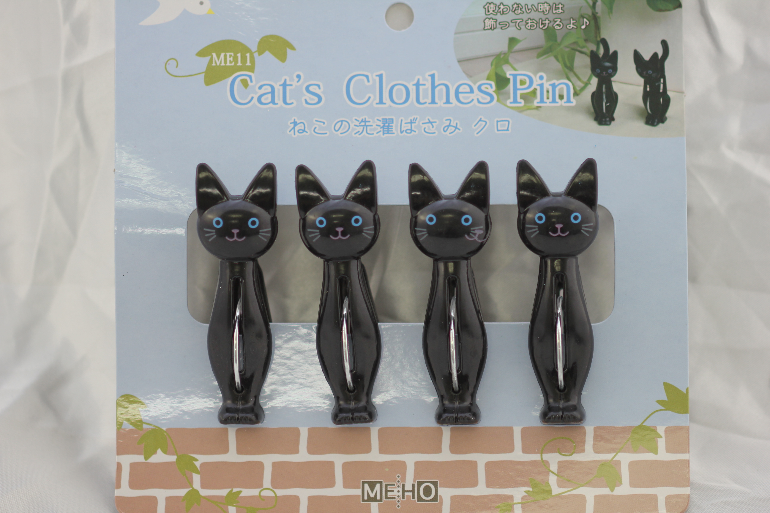 ねこ 洗濯ばさみ