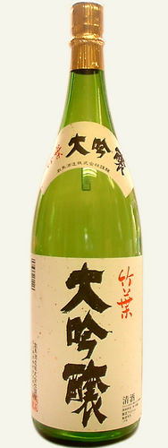 竹葉 (数馬酒造）大吟醸 1.8L