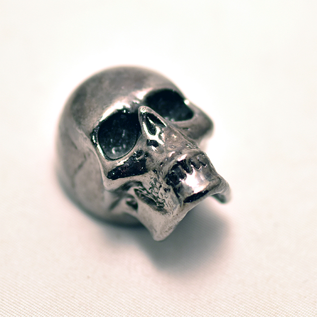 Qparts  JUMBO SKULL KNOB パールブラック