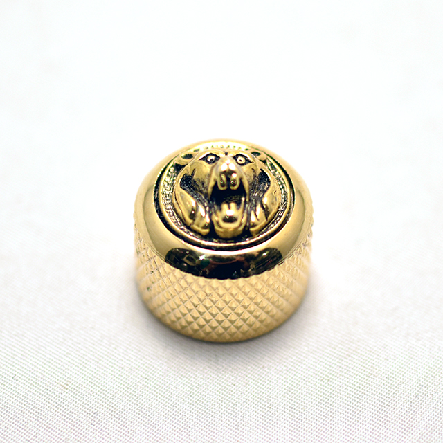 Qparts ドームノブ　LION　ゴールド