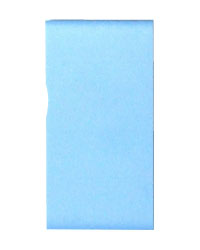 ゴム氏名印　30×6mm　青　タテ書き