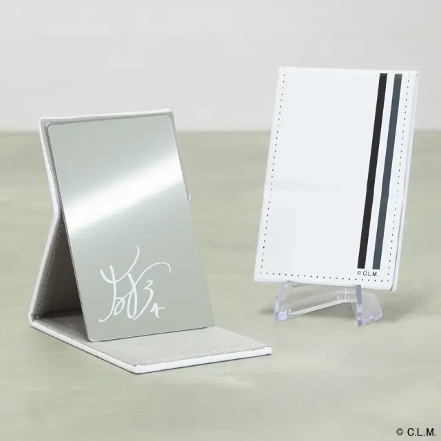 千葉ロッテマリーンズ 合皮折り畳みミラー