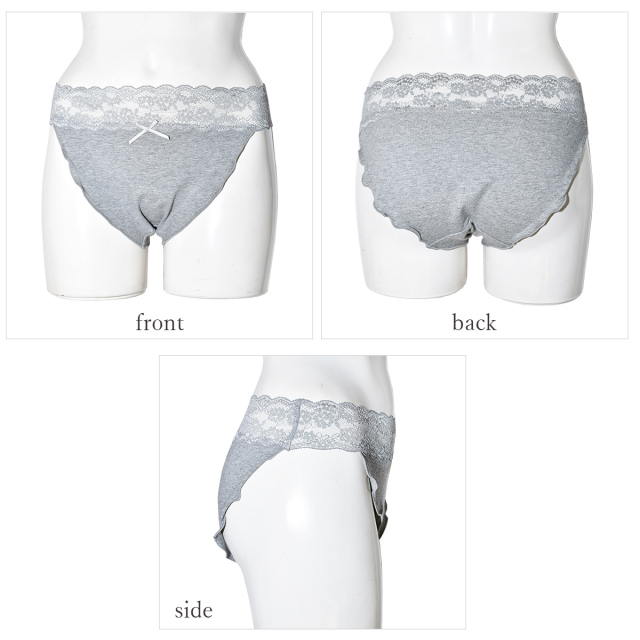 ウエストレース コットン 足口開放 ふんどしショーツ 足口開放