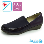 ラベリータ （テルニ・ Terni）no.2540／パープルストレッチ／ローファー／3.5cmヒール／Laverita
