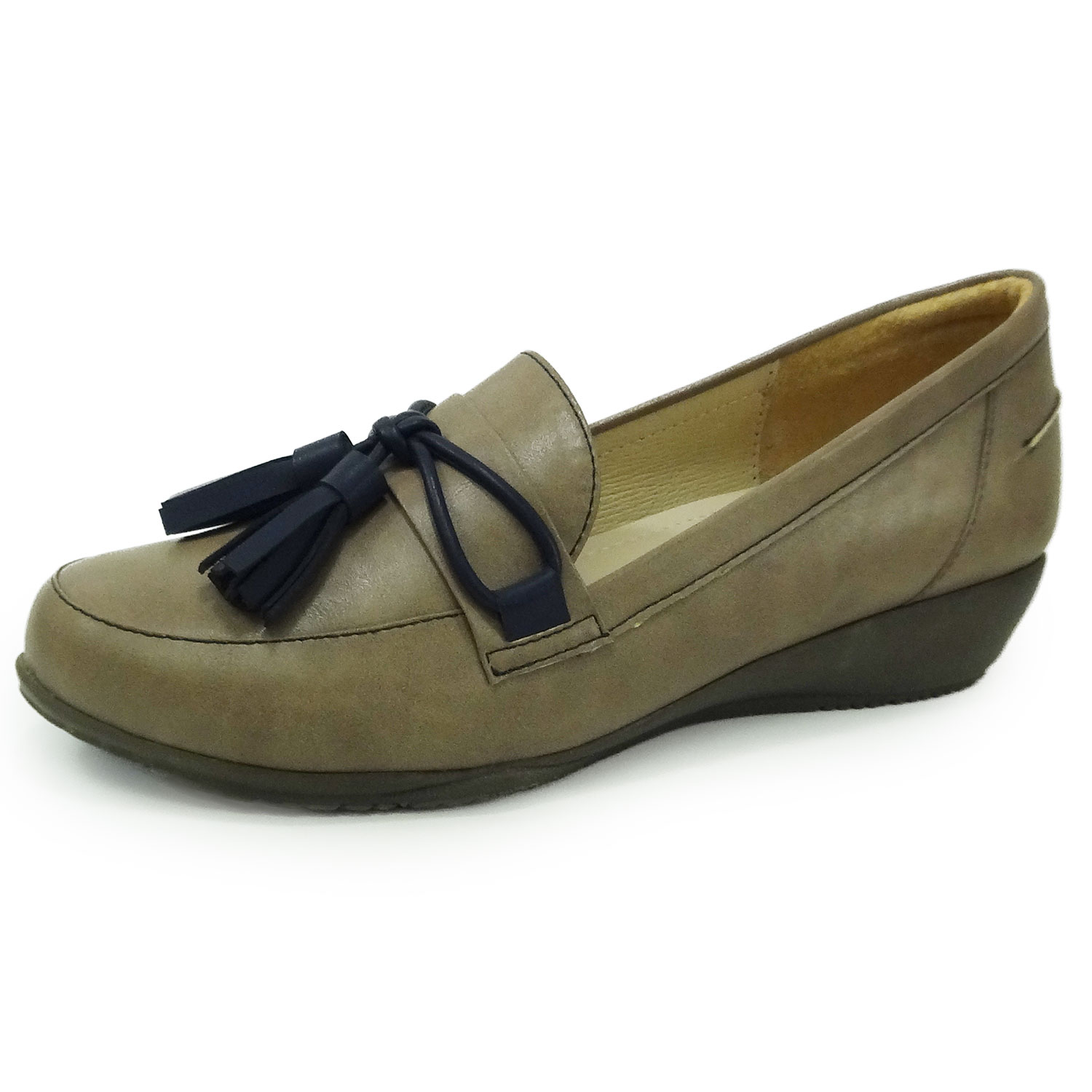 ラベリータ （ラクイラ・ Laquila）no.2450／ベージュ／ローヒールローファ／3.5cmヒール／Laverita