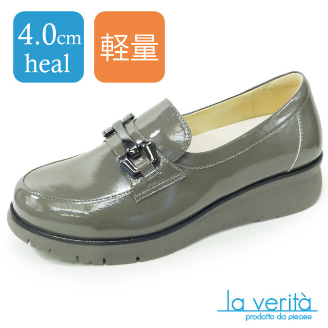 ラベリータ（シチリア・Sicilia）No.4010／ローファ／超軽量シューズ／厚底クッションソール／4.0cmヒール／土踏まずアーチサポートインソール.