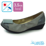 ラベリータ （パドヴァ・Padova） no.2120／グレー／コンフォートパンプス／3.5cmヒール／Laverita