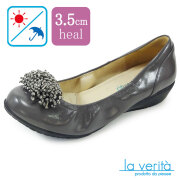 ラベリータ （トリノ・ Torino）no.2133 ／グレー／ビーズ／3.5cmヒール／Laverita