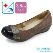 ラベリータ （ベネチア・ Venezia）no.2142 ／ダークブラウン／ラメ＆エナメル／3.5cmヒール／Laverita