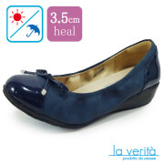 ラベリータ （ナポリ・ Napoli ）no.2173／ネイビー／リボンデザイン／3.5cmヒール／Laverita　
