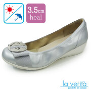 ラベリータ （アマルフィ・ Amalfi ）no.2193 ／シルバー／丸バックル／3.5cmヒール／Laverita